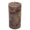 Wax Candle  3" X 6" HT T4